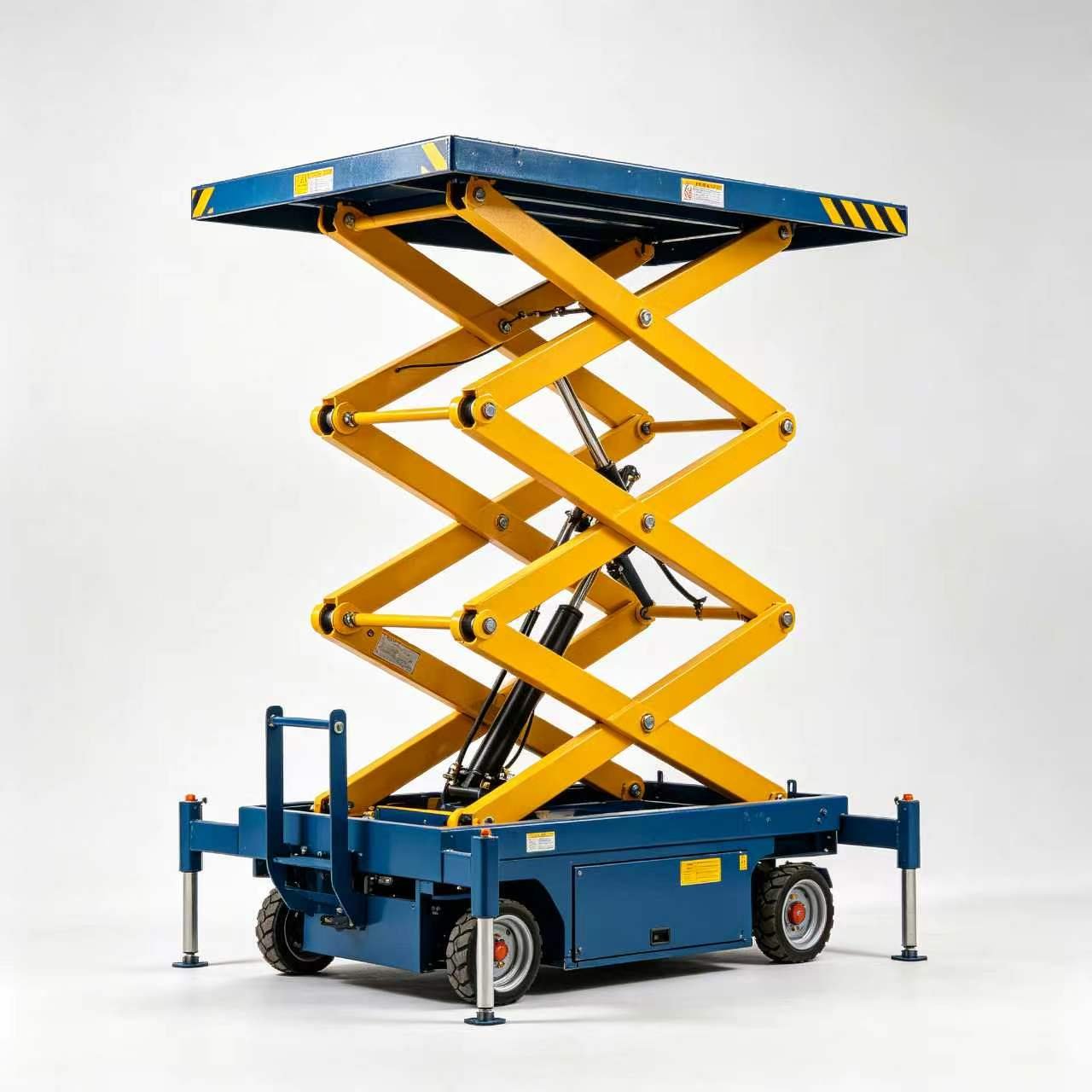 Mobile Hydraulic Scissor Lift with Outriggers